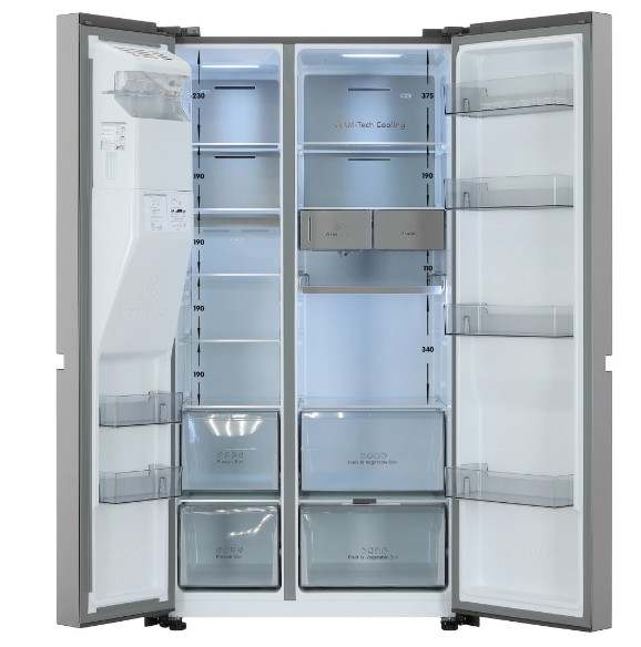 Холодильник Side by Side Hisense RS628P5SG1 купить с доставкой по Москве и Московской области в интернет-магазине АваТехно