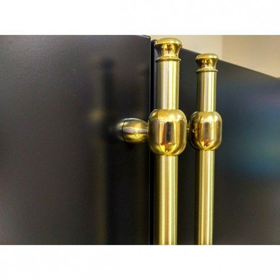 Холодильник IO MABE ORE30VGHCNM черный, ручки золото/бронза купить с доставкой по Москве и Московской области в интернет-магазине АваТехно