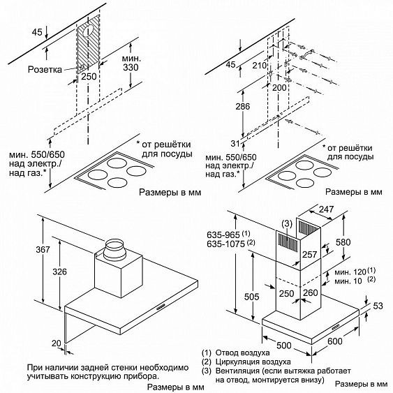 Вытяжка NEFF D64BBC0N0 купить с доставкой по Москве и Московской области в интернет-магазине АваТехно