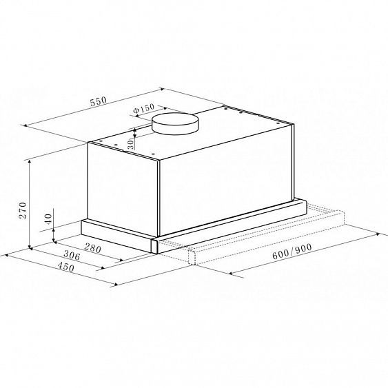Вытяжка Kaiser EA 644 ElfEm Eco купить с доставкой по Москве и Московской области в интернет-магазине АваТехно
