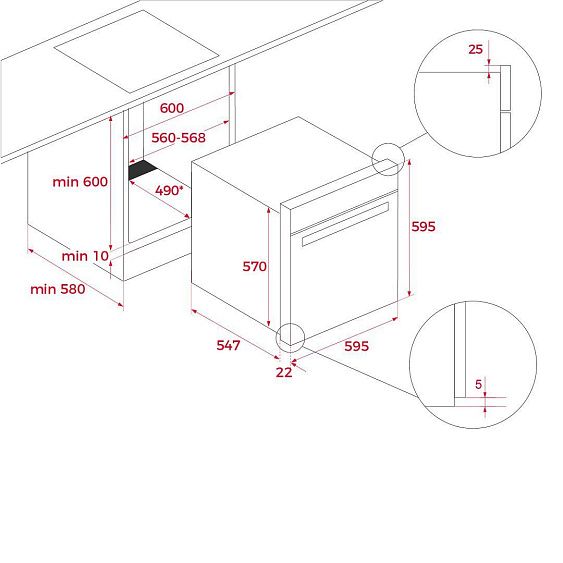 ДУХОВОЙ ШКАФ TEKA STEAMCHEF HLB 8550 SC NIGHT RIVER BLACK купить с доставкой по Москве и Московской области в интернет-магазине АваТехно