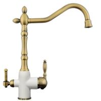 Смеситель Zigmund & Shtain ZS 1900B белый жемчуг