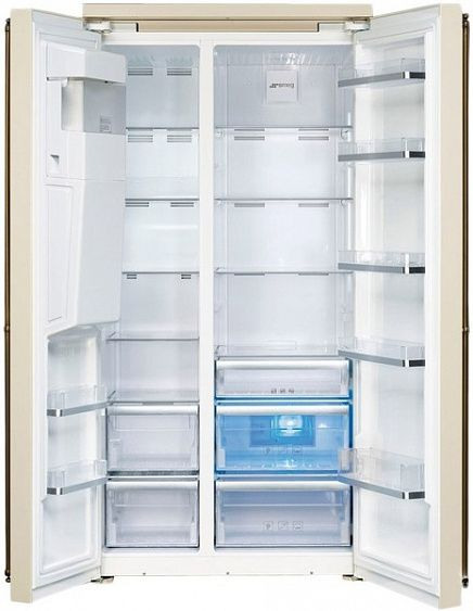 Холодильник side-by-side SMEG sbs8004po купить с доставкой по Москве и Московской области в интернет-магазине АваТехно