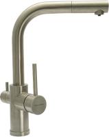 Смеситель FLORENTINA КРИСТАЛЛ SS нержавеющая сталь 333.33H.2123.900