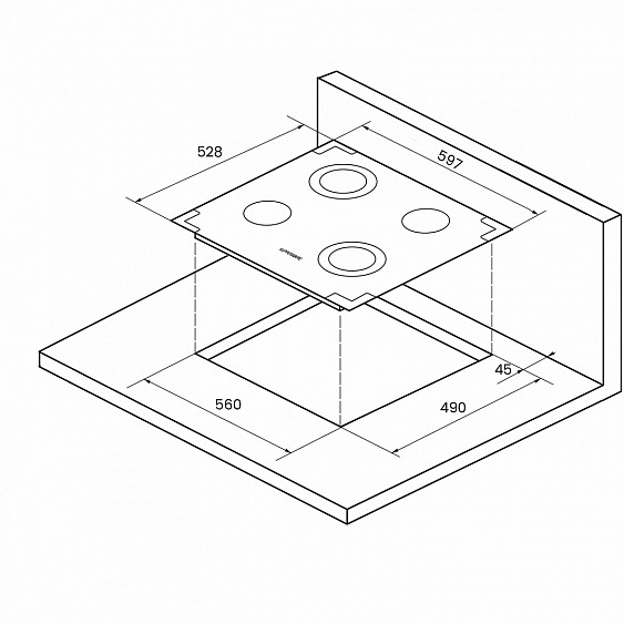 Поверхность KUPPERSBERG fa 6 rc bronze купить с доставкой по Москве и Московской области в интернет-магазине АваТехно