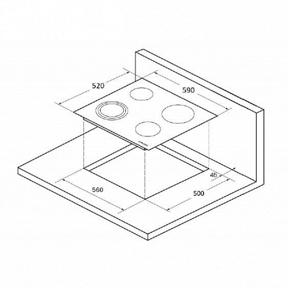 Поверхность KUPPERSBERG ICS 614 купить с доставкой по Москве и Московской области в интернет-магазине АваТехно