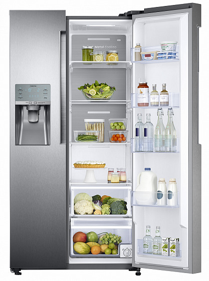 Холодильник Samsung RS58K6537SL серебристый купить с доставкой по Москве и Московской области в интернет-магазине АваТехно