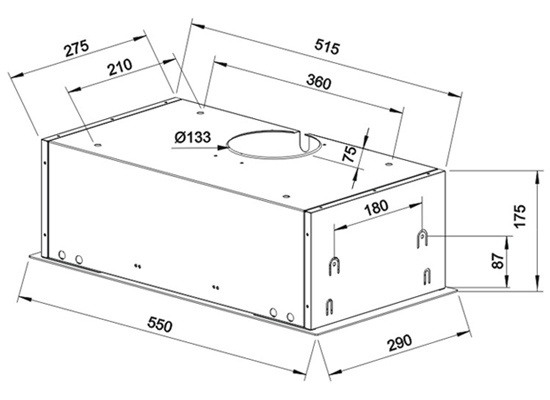 Встраиваемая вытяжка TEKA GFG2 Inox купить с доставкой по Москве и Московской области в интернет-магазине АваТехно