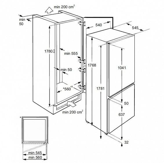 Холодильник LEX RBI 275.21 DF купить с доставкой по Москве и Московской области в интернет-магазине АваТехно