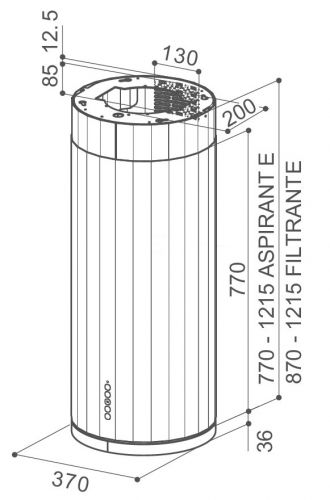 Вытяжка FABER 110.0456.219 FABER CORINTHIA ISOLA EV8P WH MATT/TS A37 купить с доставкой по Москве и Московской области в интернет-магазине АваТехно