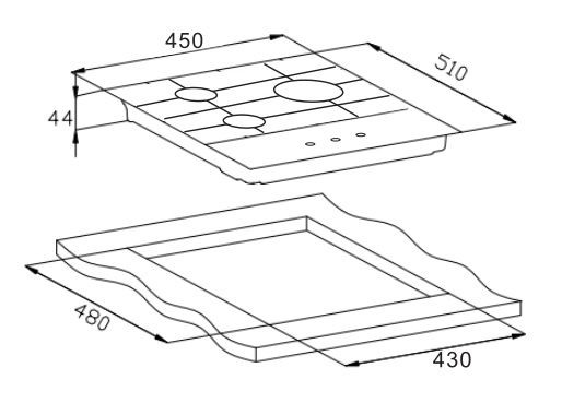 Газовая панель WEISSGAUFF HGG 451 WGh купить с доставкой по Москве и Московской области в интернет-магазине АваТехно