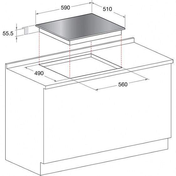 Электрическая поверхность HOTPOINT-ARISTON kic 644 c (cf) купить с доставкой по Москве и Московской области в интернет-магазине АваТехно