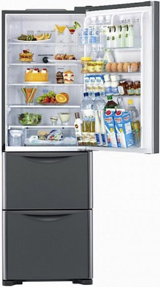 Холодильник HITACHI r-sg37 bpu st сталь купить с доставкой по Москве и Московской области в интернет-магазине АваТехно