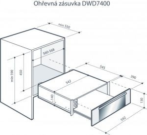 Подогреватель посуды DE DIETRICH DWD7400W Подогреватель посуды DE DIETRICH DWD7400W купить с доставкой по Москве и Московской области в интернет-магазине АваТехно
