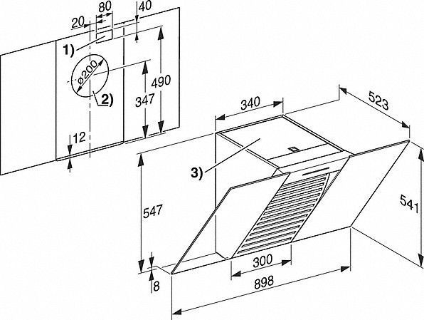 Вытяжка MIELE DA6096W OBSW черный обсидиан купить с доставкой по Москве и Московской области в интернет-магазине АваТехно