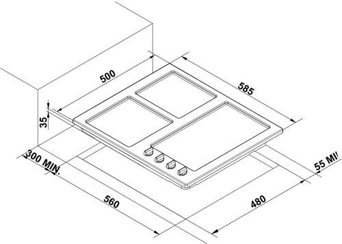 Поверхность ELECTROLUX  egt96647lk купить с доставкой по Москве и Московской области в интернет-магазине АваТехно