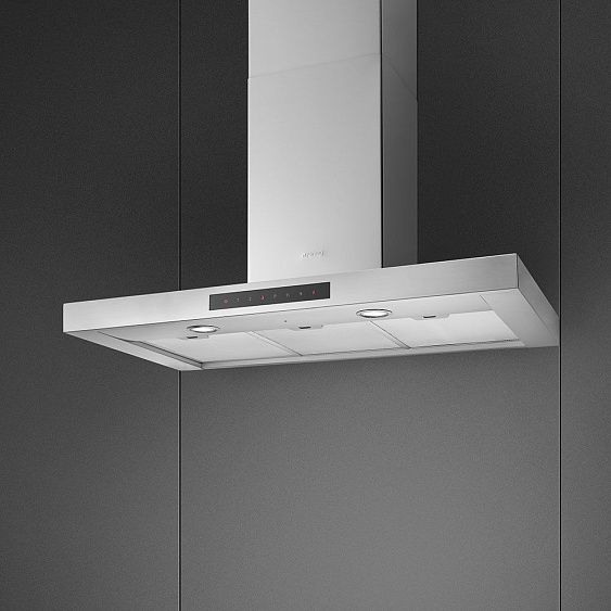 Вытяжка SMEG KICT90BL купить с доставкой по Москве и Московской области в интернет-магазине АваТехно
