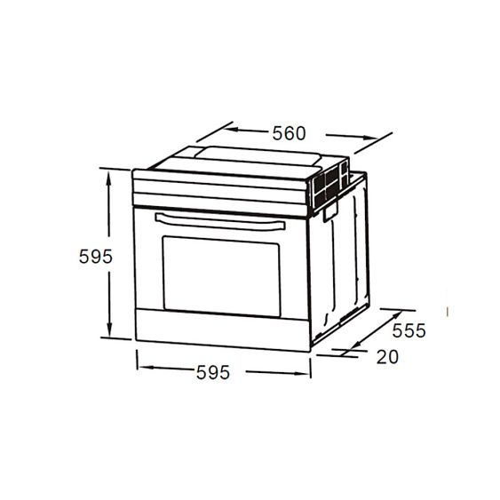 Встраиваемый электрический духовой шкаф Maunfeld MEOC708PBG купить с доставкой по Москве и Московской области в интернет-магазине АваТехно
