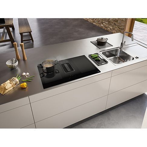 Варочная панель со встроенной вытяжкой FRANKE FMA 839 HI черное стекло купить с доставкой по Москве и Московской области в интернет-магазине АваТехно