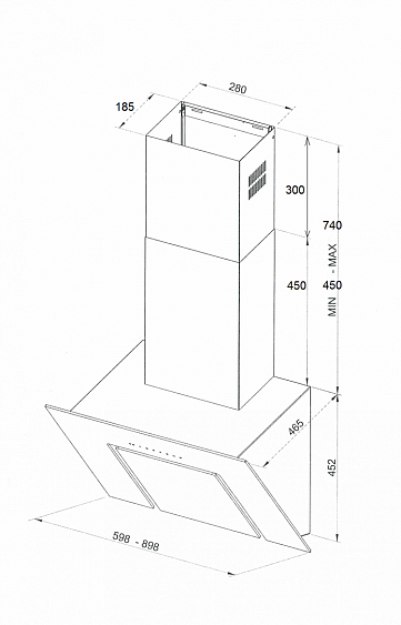 Вытяжка KUPPERSBERG f 660 купить с доставкой по Москве и Московской области в интернет-магазине АваТехно