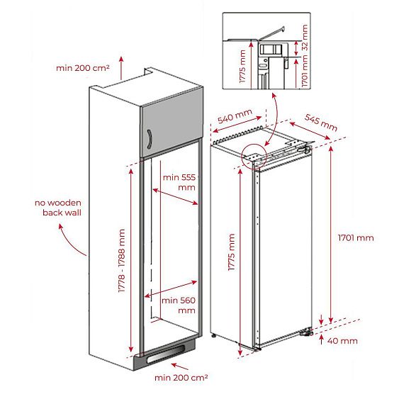 Холодильник TEKA RSL 73350 FI купить с доставкой по Москве и Московской области в интернет-магазине АваТехно