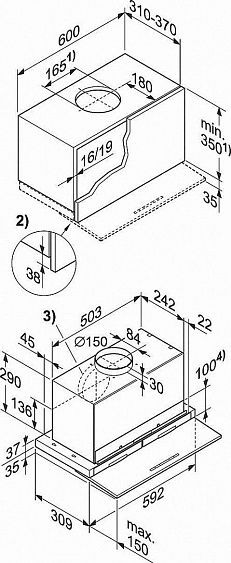 Вытяжка MIELE DA3660 сталь купить с доставкой по Москве и Московской области в интернет-магазине АваТехно