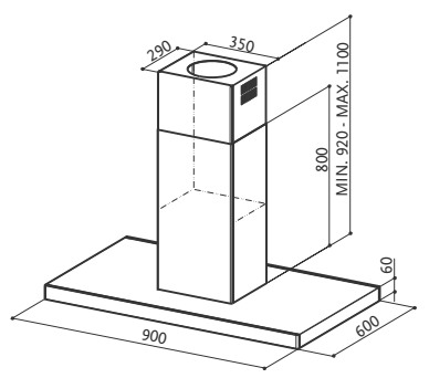 Вытяжка Faber Platis Isola HFH X F90 нержавеющая сталь купить с доставкой по Москве и Московской области в интернет-магазине АваТехно