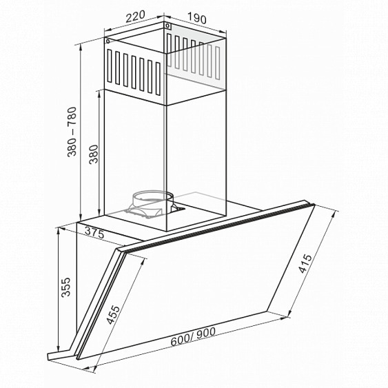 Каминная вытяжка KAISER AT 9430 FG Eco купить с доставкой по Москве и Московской области в интернет-магазине АваТехно