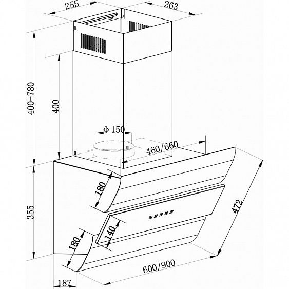 Вытяжка KAISER AT 9450 Eco купить с доставкой по Москве и Московской области в интернет-магазине АваТехно