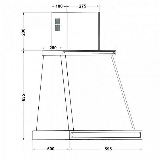 Вытяжка KUPPERSBERG T 669 W Silver купить с доставкой по Москве и Московской области в интернет-магазине АваТехно