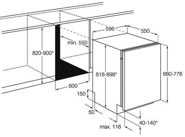 Посудомоечная машина встраиваемая полноразмерная AEG f 88002 vi0p купить с доставкой по Москве и Московской области в интернет-магазине АваТехно