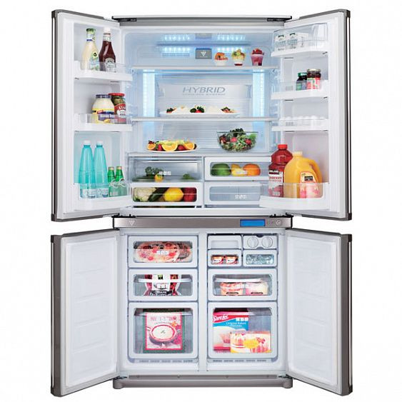 Холодильник side-by-side SHARP sj-f96spbe купить с доставкой по Москве и Московской области в интернет-магазине АваТехно