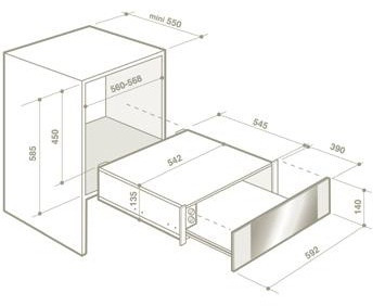 Подогреватель посуды DE DIETRICH dwd 1114 b купить с доставкой по Москве и Московской области в интернет-магазине АваТехно