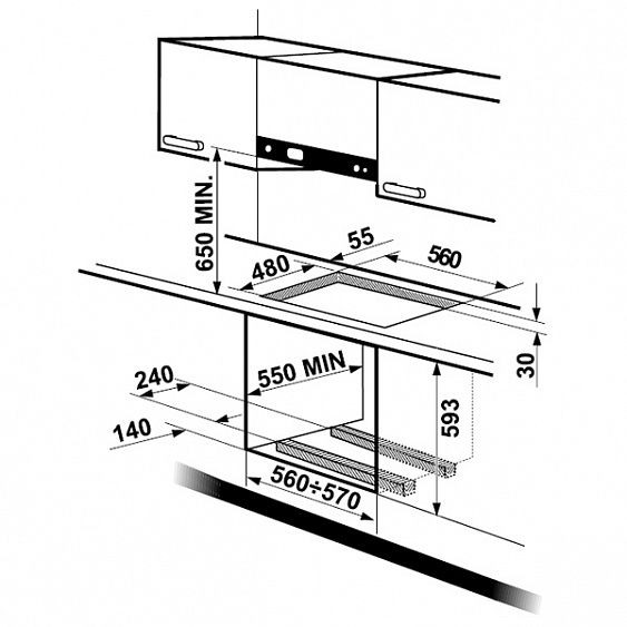 Поверхность ELECTROLUX eht 70835 k купить с доставкой по Москве и Московской области в интернет-магазине АваТехно