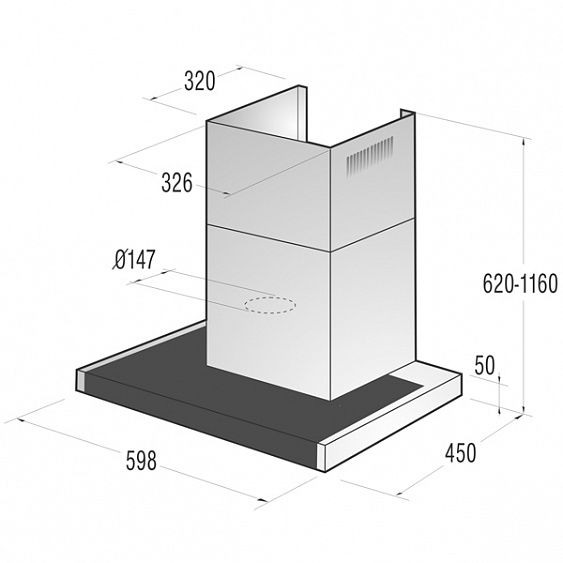 Вытяжка GORENJE wht651s1xbg купить с доставкой по Москве и Московской области в интернет-магазине АваТехно