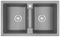Кухонная мойка GRANULA GR-8101 алюминиум