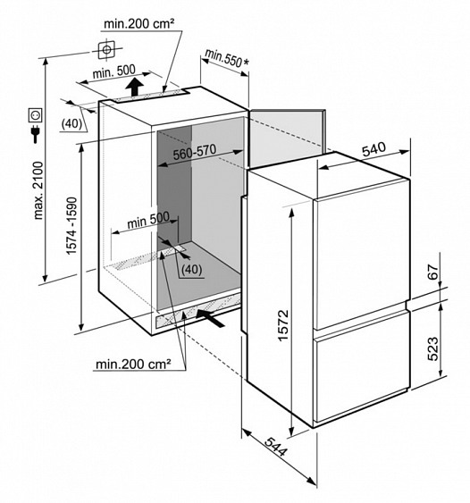 Холодильник LIEBHERR icus 2914 купить с доставкой по Москве и Московской области в интернет-магазине АваТехно