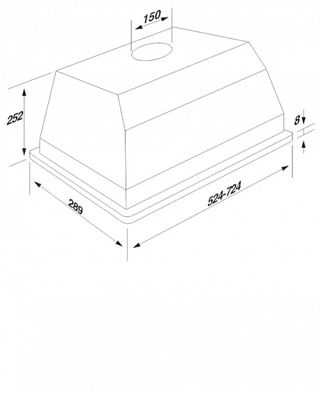 Вытяжка JET AIR CA Extra (52) IX купить с доставкой по Москве и Московской области в интернет-магазине АваТехно