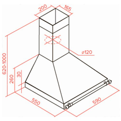 Вытяжка TEKA DOB 60 VANILLA/BRASS (40495430) купить с доставкой по Москве и Московской области в интернет-магазине АваТехно