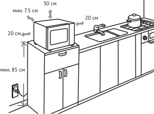 Микроволновая печь KORTING KMO 820 GW купить с доставкой по Москве и Московской области в интернет-магазине АваТехно