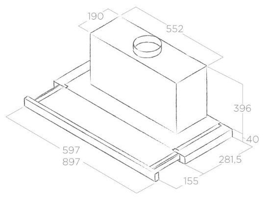 Вытяжка ELICA ELITE 35 GRIX/A/60 купить с доставкой по Москве и Московской области в интернет-магазине АваТехно