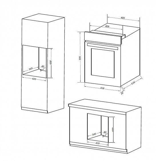 Духовой шкаф MAUNFELD EOEM.516B купить с доставкой по Москве и Московской области в интернет-магазине АваТехно
