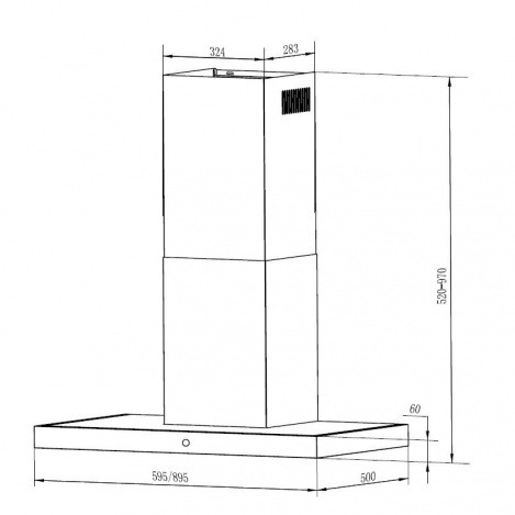 Вытяжка Maunfeld TSH 60 нержавейка купить с доставкой по Москве и Московской области в интернет-магазине АваТехно
