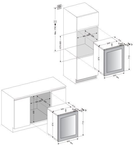 Винный шкаф DUNAVOX DAV-32.81DW.TO купить с доставкой по Москве и Московской области в интернет-магазине АваТехно