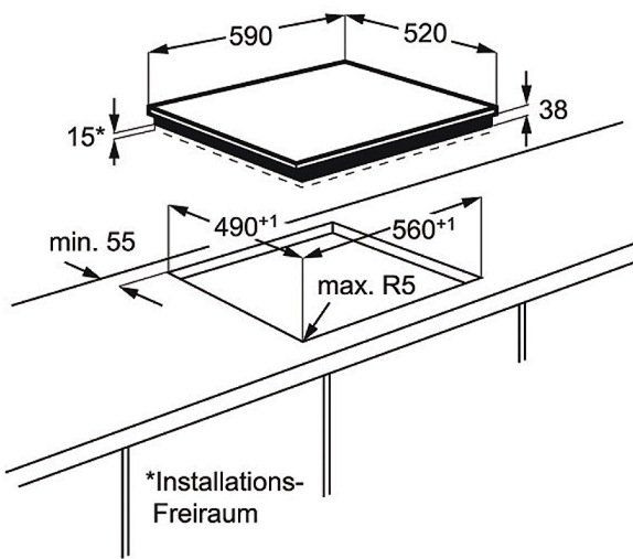 Поверхность AEG hk 654077 fb купить с доставкой по Москве и Московской области в интернет-магазине АваТехно
