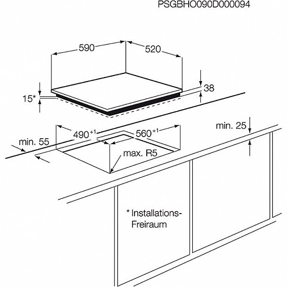 Поверхность ELECTROLUX ehf 6343 fok купить с доставкой по Москве и Московской области в интернет-магазине АваТехно