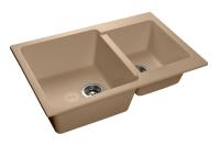 Кухонная мойка GRANFEST Practic GF-P780K топаз