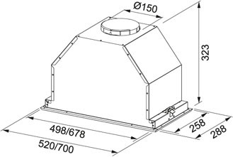 Вытяжка  FRANKE FBI 537 XS LED купить с доставкой по Москве и Московской области в интернет-магазине АваТехно