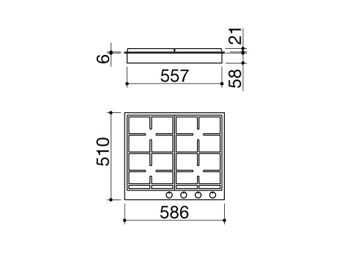 Варочная поверхность BARAZZA 1PBF64 купить с доставкой по Москве и Московской области в интернет-магазине АваТехно