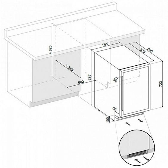 Винный шкаф DUNAVOX DAU-46.146DW купить с доставкой по Москве и Московской области в интернет-магазине АваТехно
